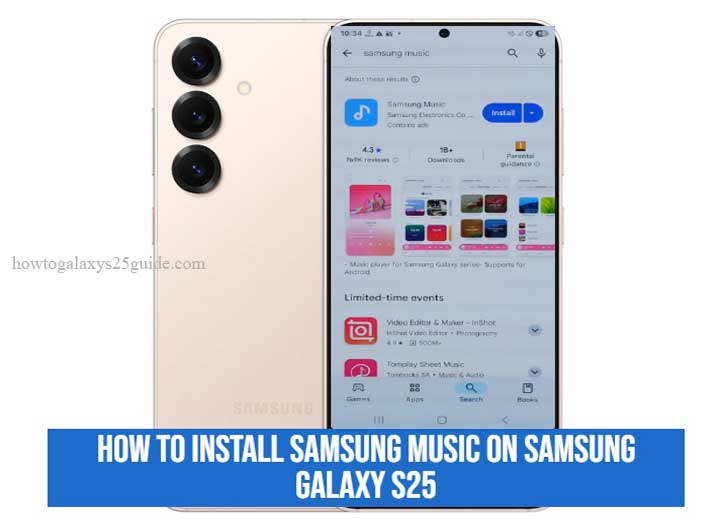 how to install samsung music on samsung galaxy s25