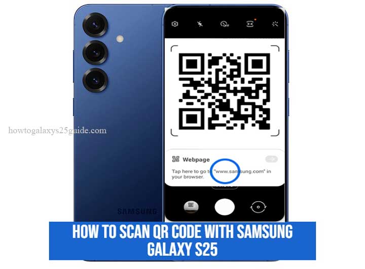 how to scan qr code with samsung galaxy s25